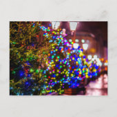 Kerstbomen in de straat briefkaart (Voorkant)