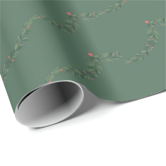 Kerstbomen in Garland Cadeaupapier (Rol Hoek)
