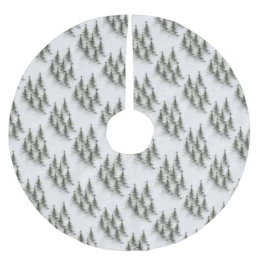 Kerstbomen in het bos kerstboom rok (Voorkant)