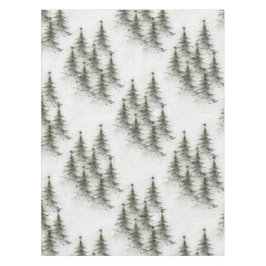 Kerstbomen in het bos tafelkleed