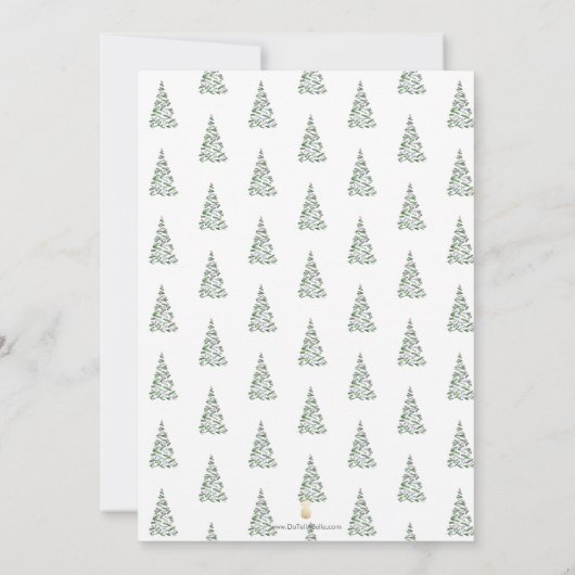 Kerstbomen in landelijke stijl Housewarmingfeestje Kaart (Achterkant)