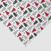 Kerstbomen in landelijke stijl tissuepapier (Detail)