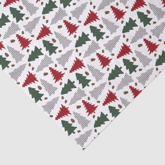 Kerstbomen in landelijke stijl tissuepapier (Detail)