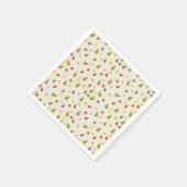 Kerstbomen in rood en groen met sterren servet (Hoek)