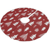 Kerstbomen in rood en wit kerstboom rok (Gekanteld)