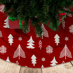 Kerstbomen in rood en wit kerstboom rok<br><div class="desc">kerstboomrok met een klein bos in rood en wit voor een lui huis op kerst. Vind meer overeenkomende objecten in mijn Collectie "Kerstmis in rood, blauw en wit"</div>