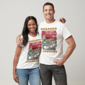 Kerstbomen in vintage stijl t-shirt (Unisex)