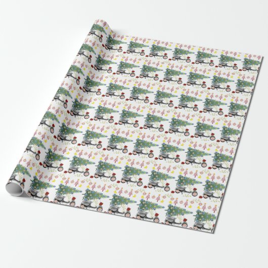 Kerstbomen Inpakpapier (Uitgerold)