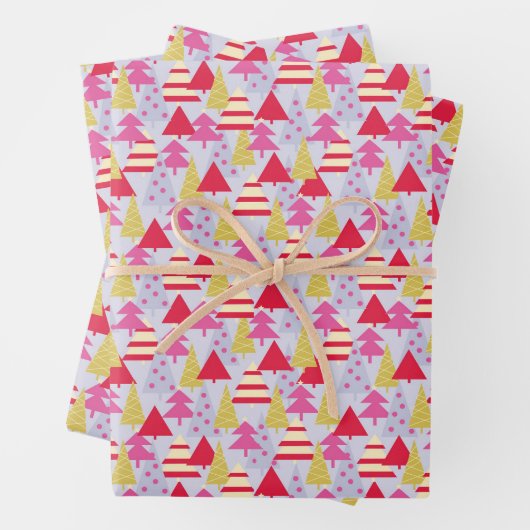 kerstbomen inpakpapier vel (In situ)