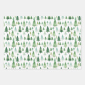 kerstbomen inpakpapier vel (Voorkant 3)
