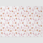 Kerstbomen Kaarsen Geschenken Roze Bruin Kerstmis Tissuepapier (Voorkant)