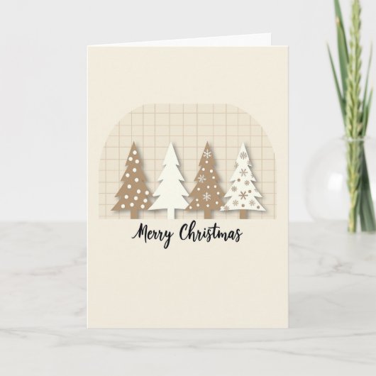 Kerstbomen Kaart (Voorkant)