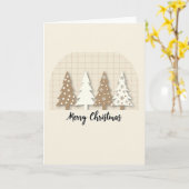 Kerstbomen Kaart (Gele Bloem)