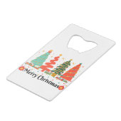 kerstbomen kerst creditkaart flessenopener (Achterkant Gekanteld)