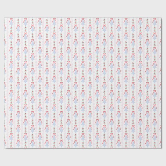 Kerstbomen Kerst inpakpapier (Vlak)