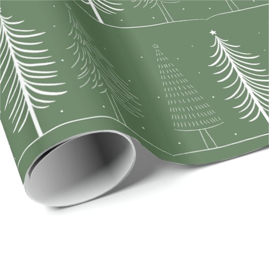 Kerstbomen Kerst inpakpapier (Rol Hoek)