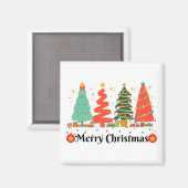 kerstbomen kerst magneet (Voorkant / Achterkant)