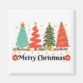 kerstbomen kerst magneet (Voorkant)