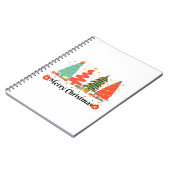 kerstbomen kerst notitieboek (Linkerzijde)