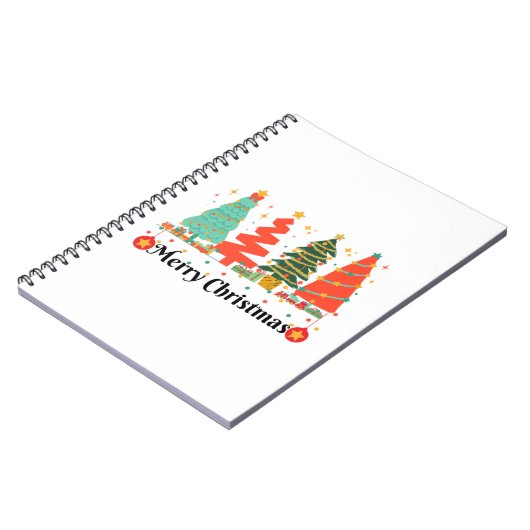 kerstbomen kerst notitieboek (Linkerzijde)