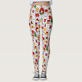 Kerstbomen kerstbomen kerstcadeautjes leggings (Voorkant)