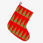 Kerstbomen kerstcadeautjes stoppen grote kerstsok (Voorkant (Hangend))