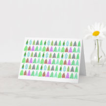 Kerstbomen!kerstkaart