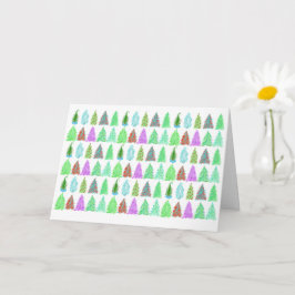 Kerstbomen!kerstkaart Kaart