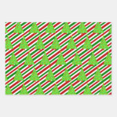 kerstbomen, kerstkleppen, strips inpakpapier vel (Voorkant 3)