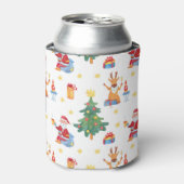 Kerstbomen, Kerstman: waterverf. Blikjeskoeler (Blikje Voorkant)