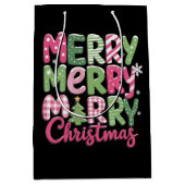 Kerstbomen Kerstvakantie Winter Medium Cadeauzakje (Voorkant)