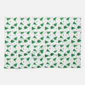 kerstbomen keukenhanddoek (Horizontaal)