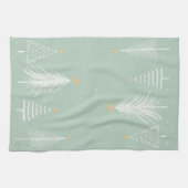 kerstbomen keukenhanddoek (Horizontaal)