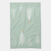 kerstbomen keukenhanddoek (Verticaal)