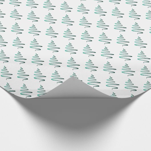 kerstbomen KiniArt Cadeaupapier (Hoek)