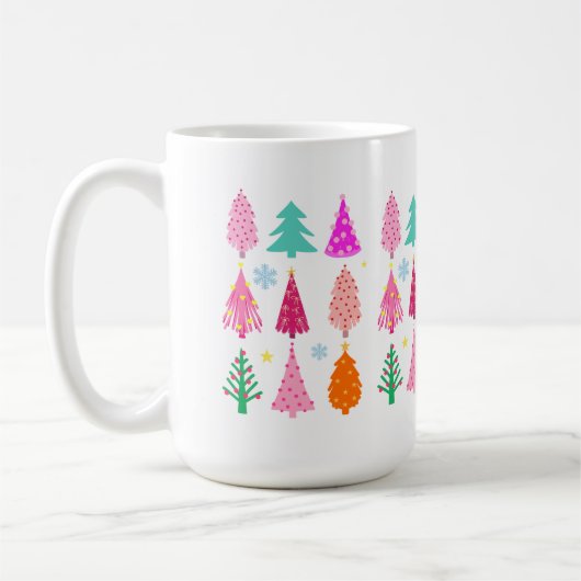 kerstbomen koffiemok (Links)