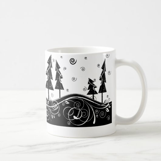 kerstbomen koffiemok (Rechts)