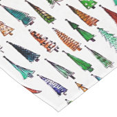 kerstbomen korte tafelloper (Hoek)