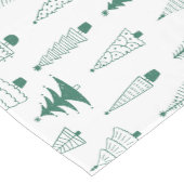 kerstbomen korte tafelloper (Hoek)