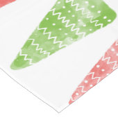 kerstbomen korte tafelloper (Hoek)