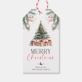 kerstbomen Labels voor kerstcadeautjes Cadeaulabel