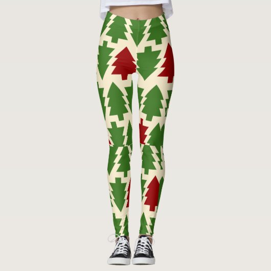 kerstbomen leggings (Voorkant)
