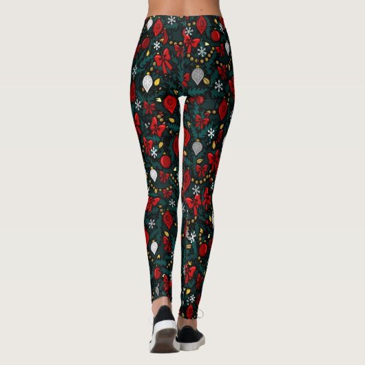 kerstbomen Leggings kerstbomen kostuums (Achterkant)