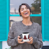 Kerstbomen Leuke Vakantie Buffel Check Patroon Mok