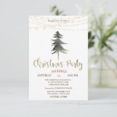 kerstbomen, lichte kerstfeestdagen kaart (Staand voorkant)