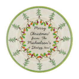 Kerstbomen & Lichten Charcuterie Board Snijplank