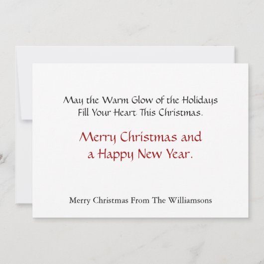 Kerstbomen Lijst Gold Ribbon-kerstmis Feestdagenkaart (Achterkant)