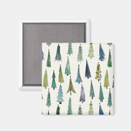 kerstbomen magnet (Voorkant / Achterkant)
