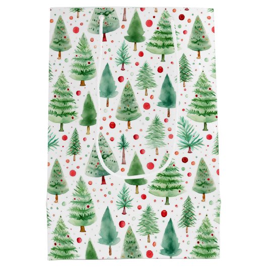 kerstbomen medium cadeauzakje (Achterkant)