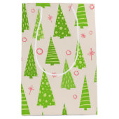 kerstbomen medium cadeauzakje (Voorkant)